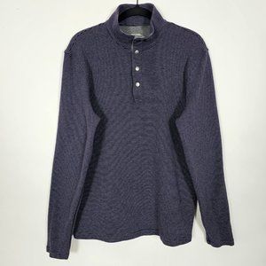 Michael Michael Kors Striped Mens XL Long Sleeve Purple Pullover Sweater